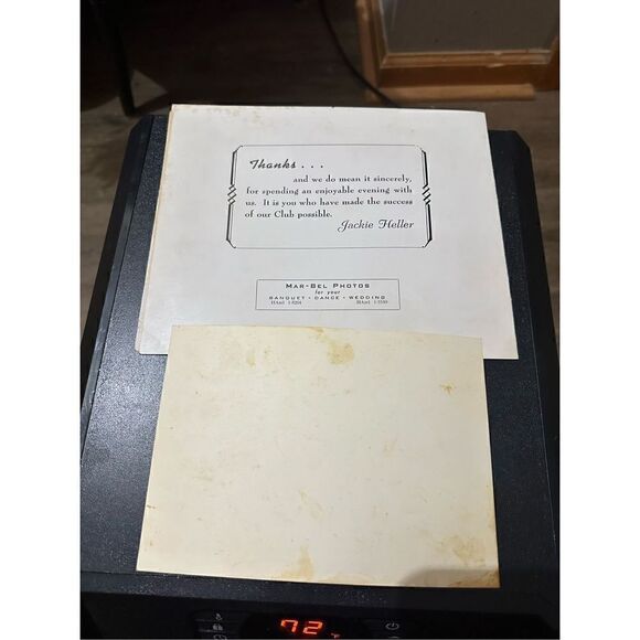 Vintage 1950s Couple Dinner Portrait 5x7 Ephemera Photo Retro B&W USA - Picture 3 of 5